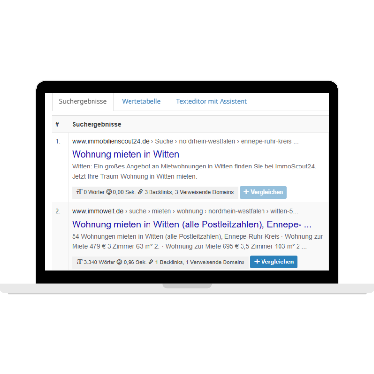 seobility optimierung des textes via wdf idf