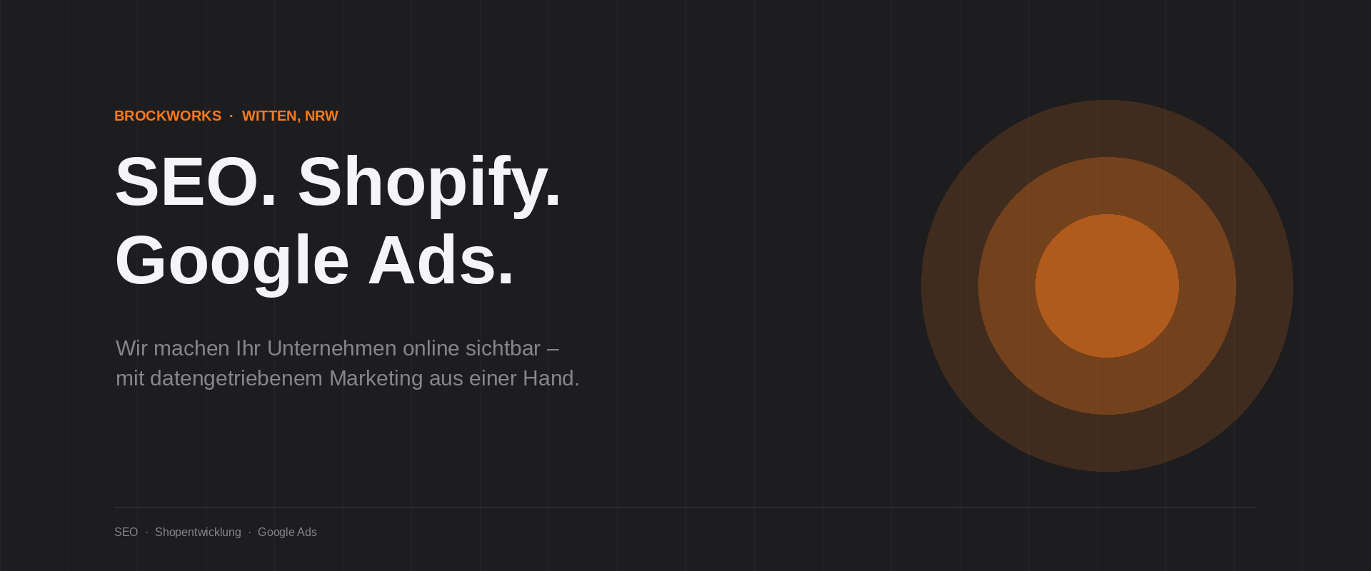 Brockworks Onlinemarketing – technische Shop-Optimierung für Shopify