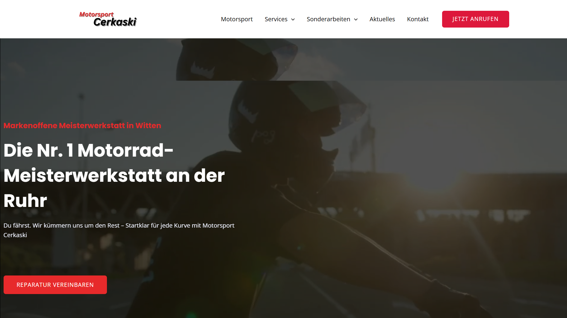 Screenshot der Sportgainz Website für Nahrungsergänzung und Sportnahrung